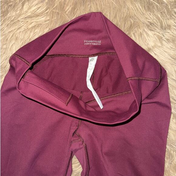 Fabletics Define High Waisted Powerhold 7/8 Legging Merlot size L - Picture 3 of 6
